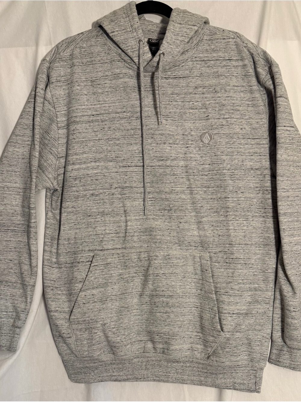 #395 Volcom Men’s Light Gray Heather Pullover Hoodie